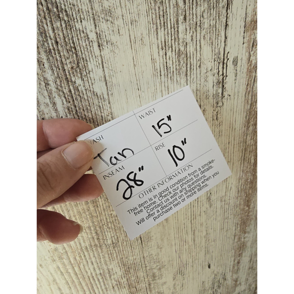 Women's Van Heusen Khaki Pull-On Trousers, Beige Stretch Twill Pants, Size 8 - Picture 6 of 6